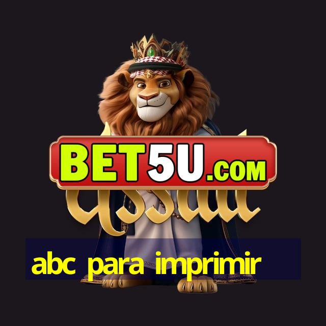 abc para imprimir